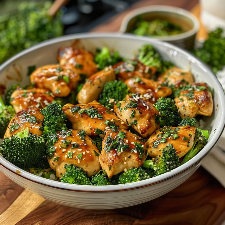 garlic butter chicken broccoli
