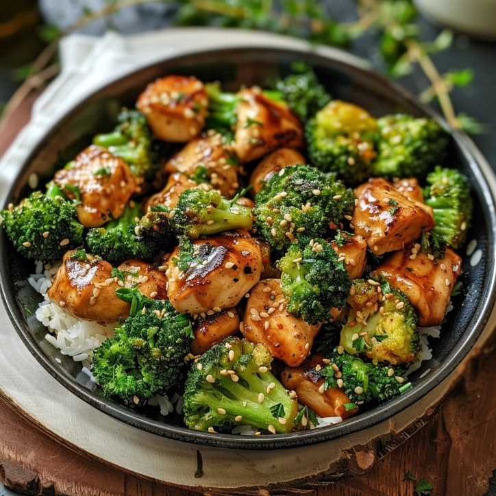 garlic butter chicken broccoli