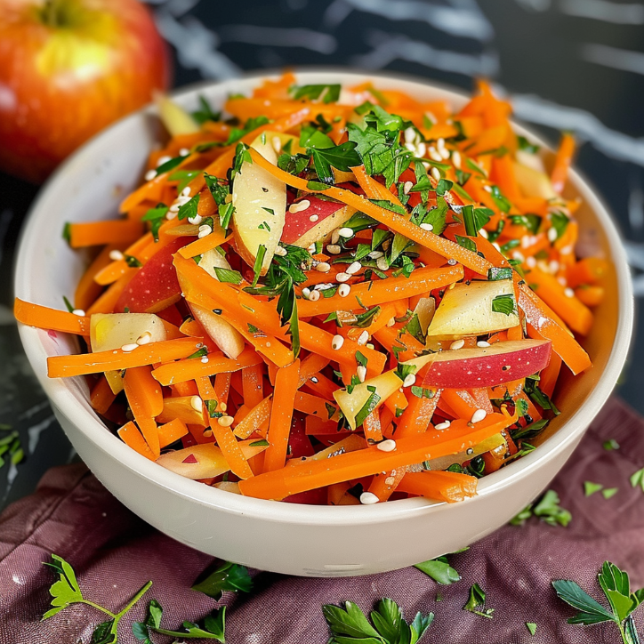 zesty carrot apple salad