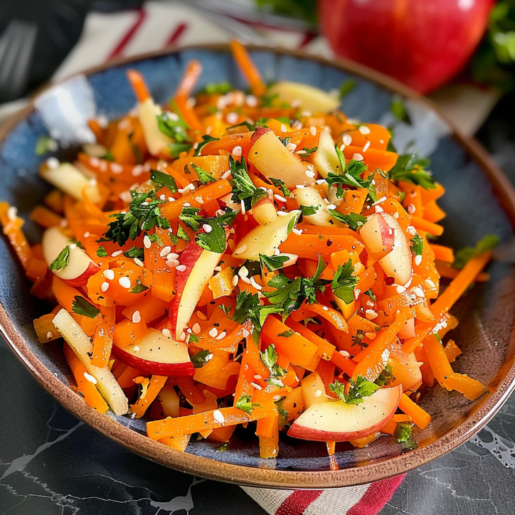 zesty carrot apple salad