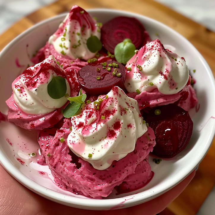 cozy beet bliss whipped