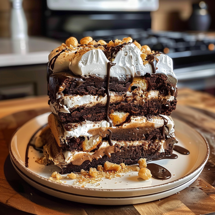 Kid-Friendly Decadent Mores Cake You 1 Kid-Friendly Decadent Mores Cake You