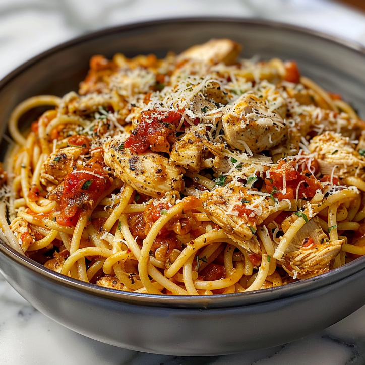 crock pot chicken spaghetti