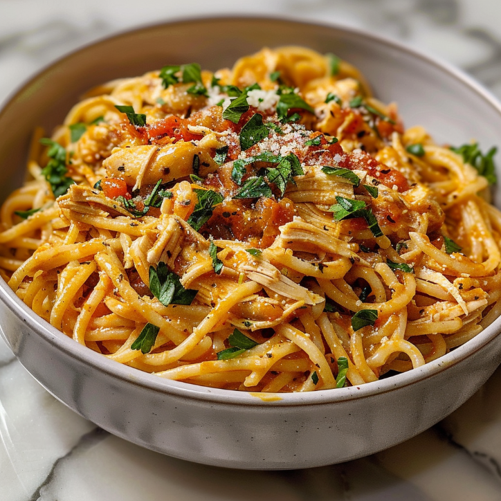 crock pot chicken spaghetti