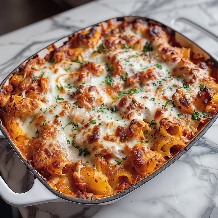 high-protein chicken parmesan casserole