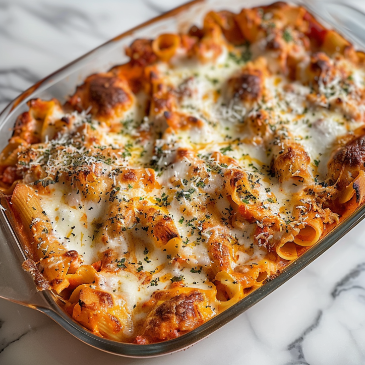 high-protein chicken parmesan casserole