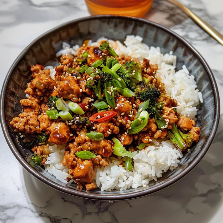 honey sriracha ground chicken