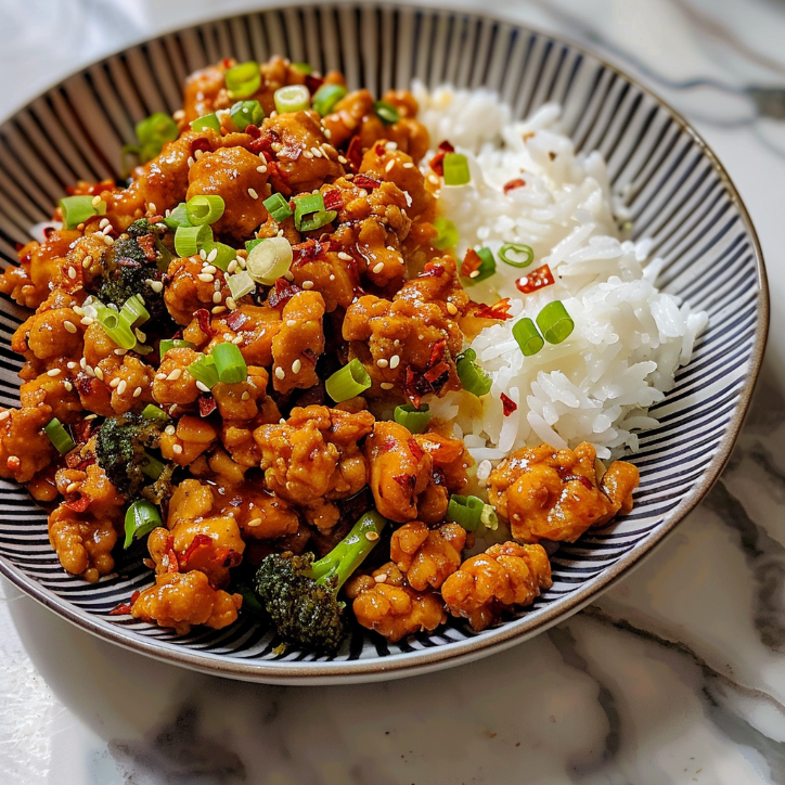 honey sriracha ground chicken