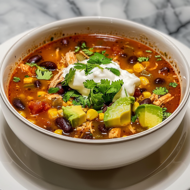 Garlic Parmesan Protein-Packed Chicken Taco Soup 1 Garlic Parmesan Protein-Packed Chicken Taco Soup