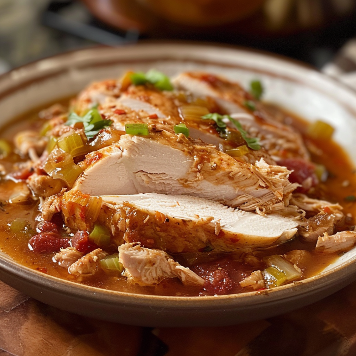 high-protein chicken taco soup
