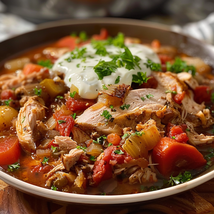 high-protein chicken taco soup