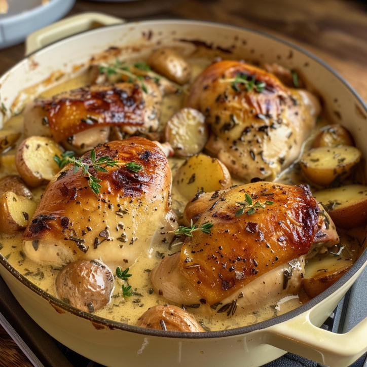 How to Make the Best Herb Roasted Chicken Creamy 4 herb roasted chicken creamy
