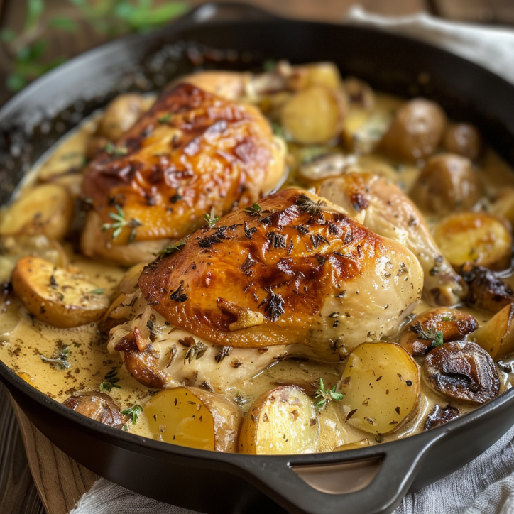 How to Make the Best Herb Roasted Chicken Creamy 3 herb roasted chicken creamy