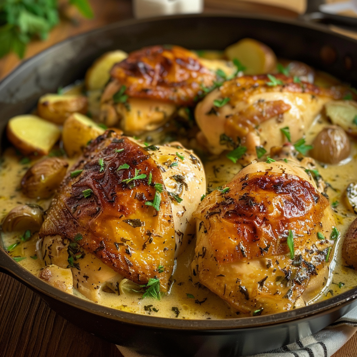How to Make the Best Herb Roasted Chicken Creamy 1 How to Make the Best Herb Roasted Chicken Creamy