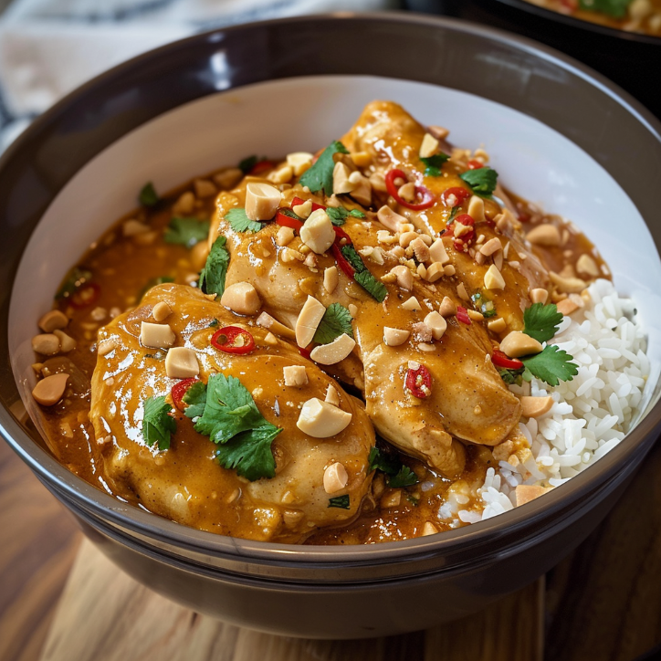Delicious Thai Peanut Chicken