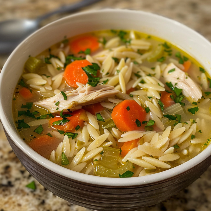 Simple Lemon Chicken Orzo Soup Recipe 3 lemon chicken orzo soup