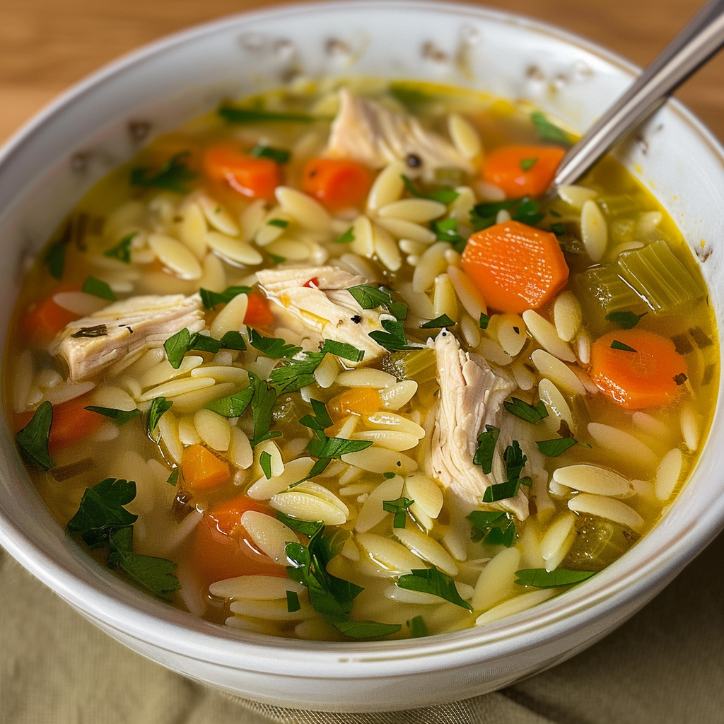 Simple Lemon Chicken Orzo Soup Recipe 1 Simple Lemon Chicken Orzo Soup Recipe