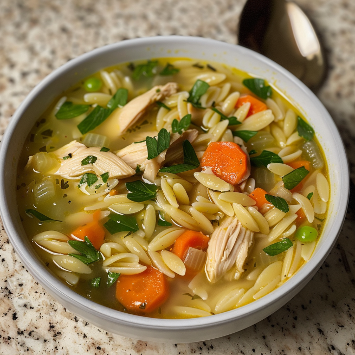 Simple Lemon Chicken Orzo Soup Recipe 2 lemon chicken orzo soup