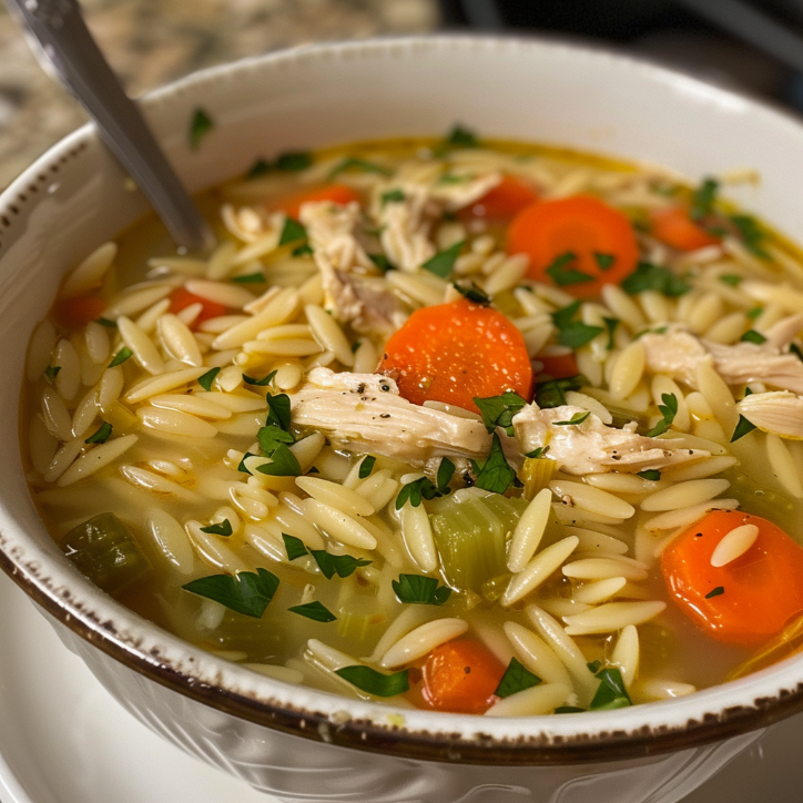 Simple Lemon Chicken Orzo Soup Recipe 4 lemon chicken orzo soup