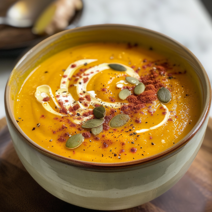 Restaurant-Style Pumpkin Turmeric Ginger Soup 1 Restaurant-Style Pumpkin Turmeric Ginger Soup