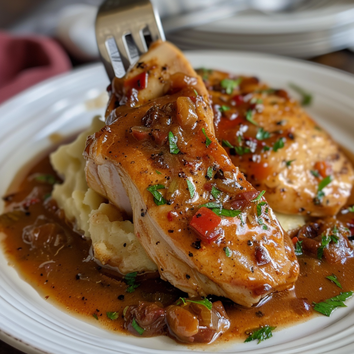 smothered chicken