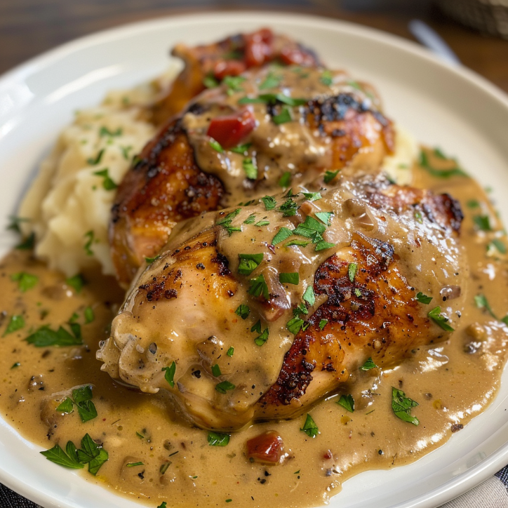 smothered chicken