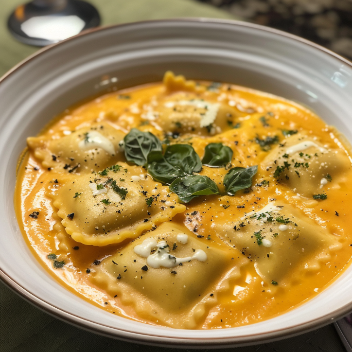 Creamy Butternut Ravioli Soup for the Whole Family 3 creamy butternut ravioli soup