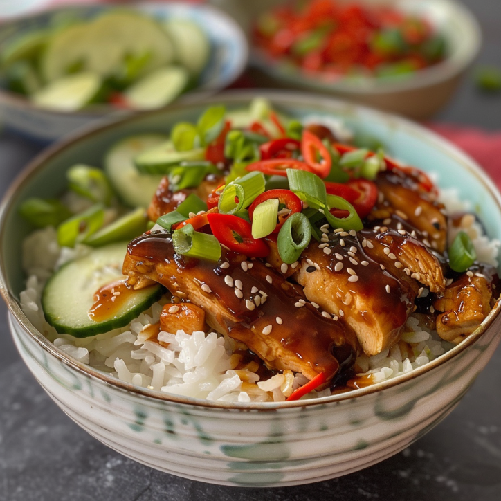 Sweet Chili Chicken Rice for the Whole Family 4 sweet chili chicken rice