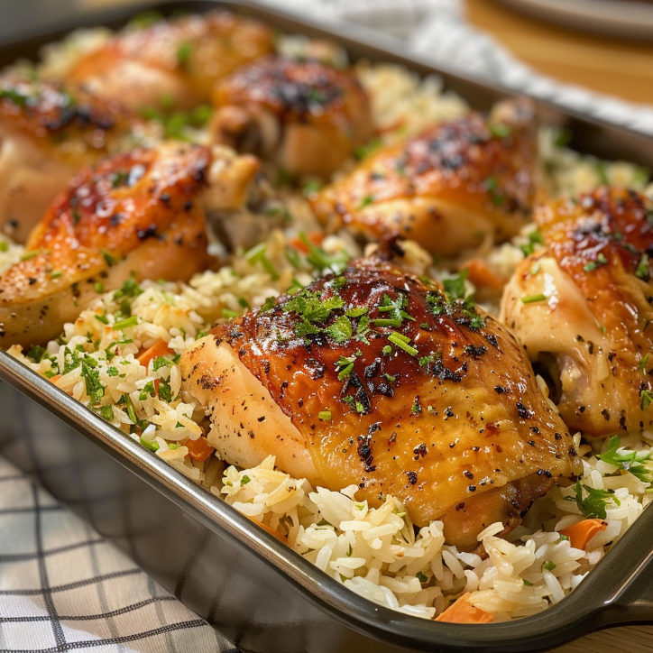 How to Make the Best Oven Baked Chicken Rice