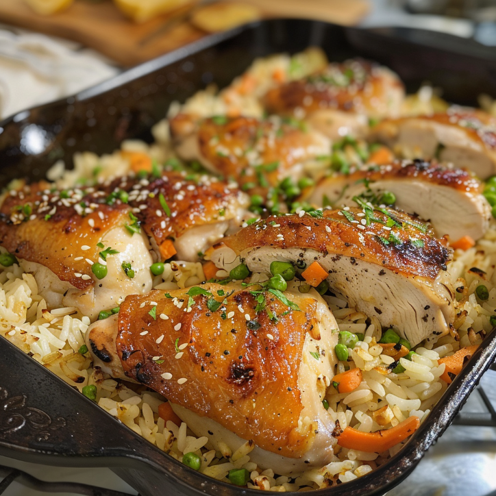 oven baked chicken rice