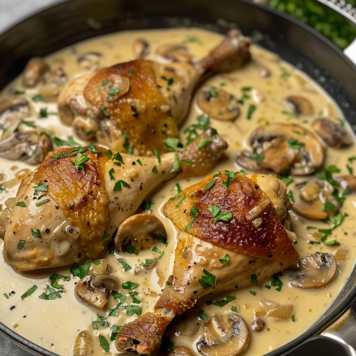 Foolproof Chicken Legs Creamy Mushroom Recipe