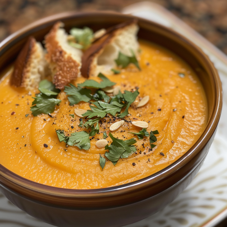 Roasted Sweet Potato Soup Your Family Will Love 2 roasted sweet potato soup