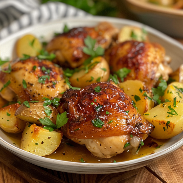 Chicken Thighs Potatoes: Easy & Delicious