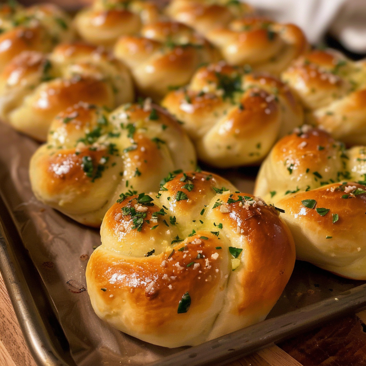 Soft Garlic Knots Perfectly: A Family Favorite 2 soft garlic knots perfectly