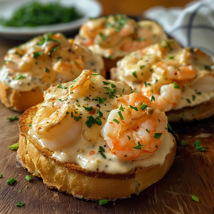 decadent shrimp crab melts