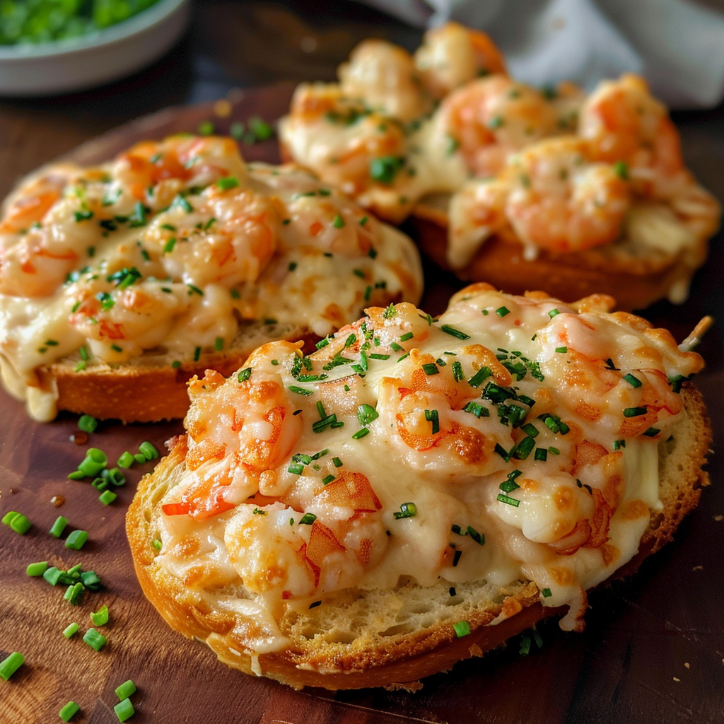 decadent shrimp crab melts