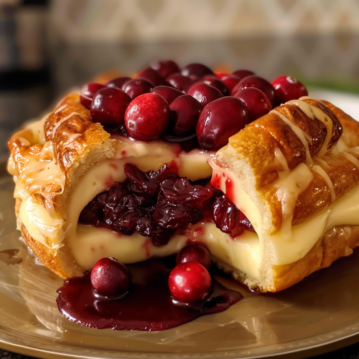 decadent cranberry brie pull