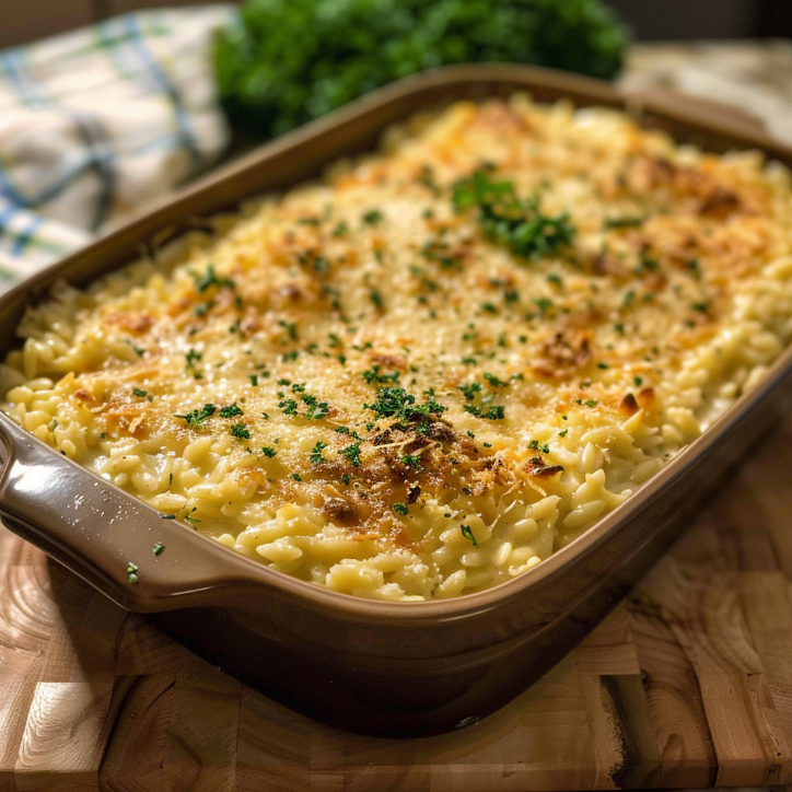 Creamy Boursin Orzo Bake for the Whole Family 4 creamy boursin orzo bake