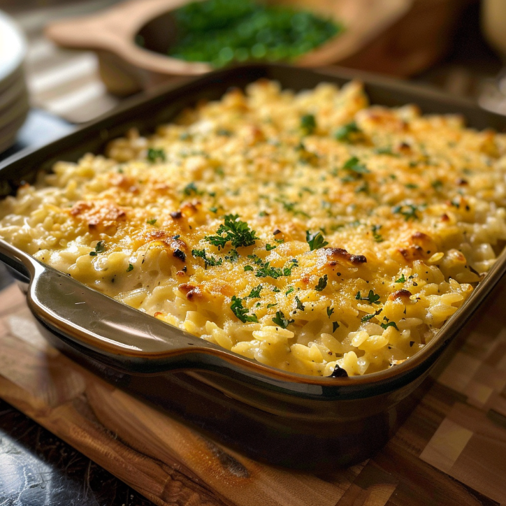 Creamy Boursin Orzo Bake for the Whole Family 2 creamy boursin orzo bake