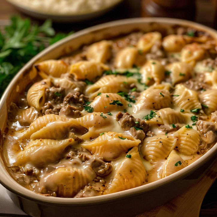 Creamy Beef Shells Comfort: A Family Favorite 2 creamy beef shells comfort