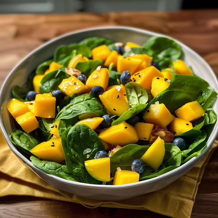 Vibrant Mango Spinach Salad: A Family Favorite 1 Vibrant Mango Spinach Salad: A Family Favorite