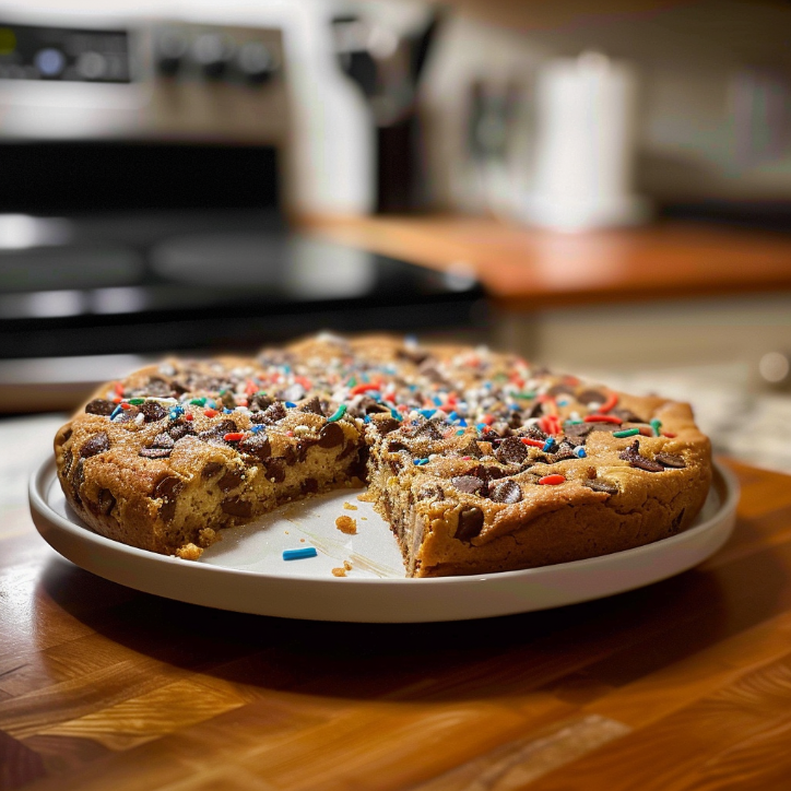 Homemade Cookie Cake Every: A Family Favorite