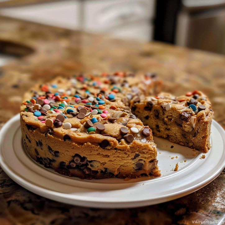 homemade cookie cake every