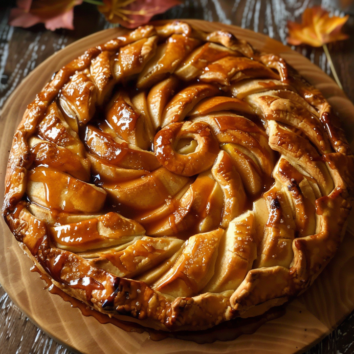Salted Caramel Apple Galette for Dinner Tonight