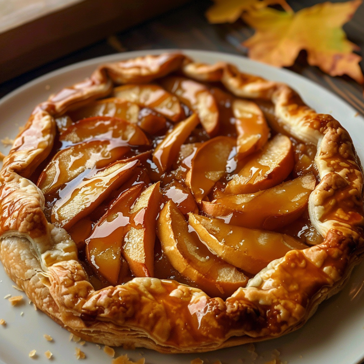salted caramel apple galette