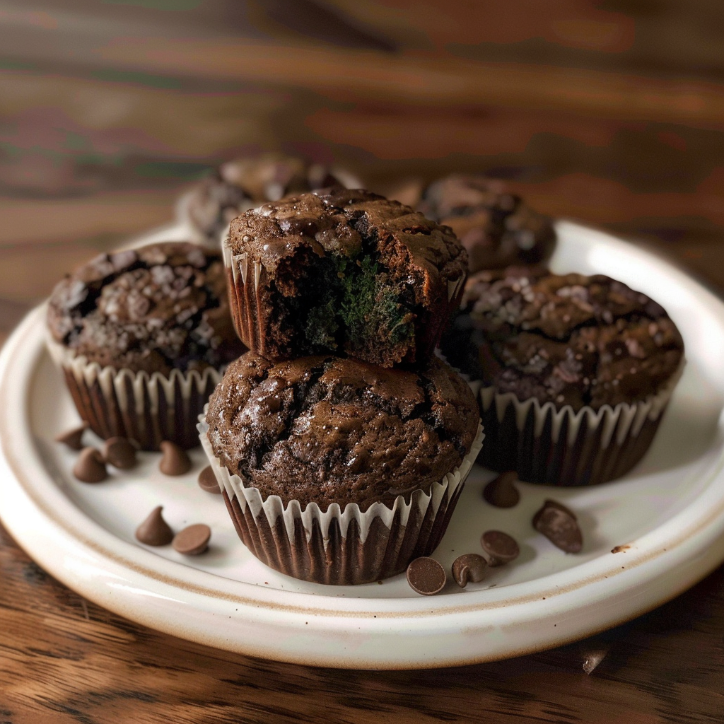 chocolate spinach muffins