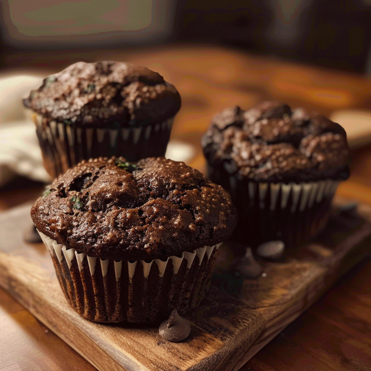 chocolate spinach muffins