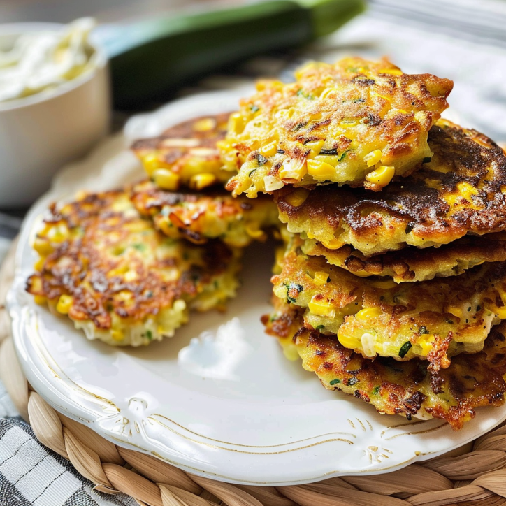 zucchini corn fritters