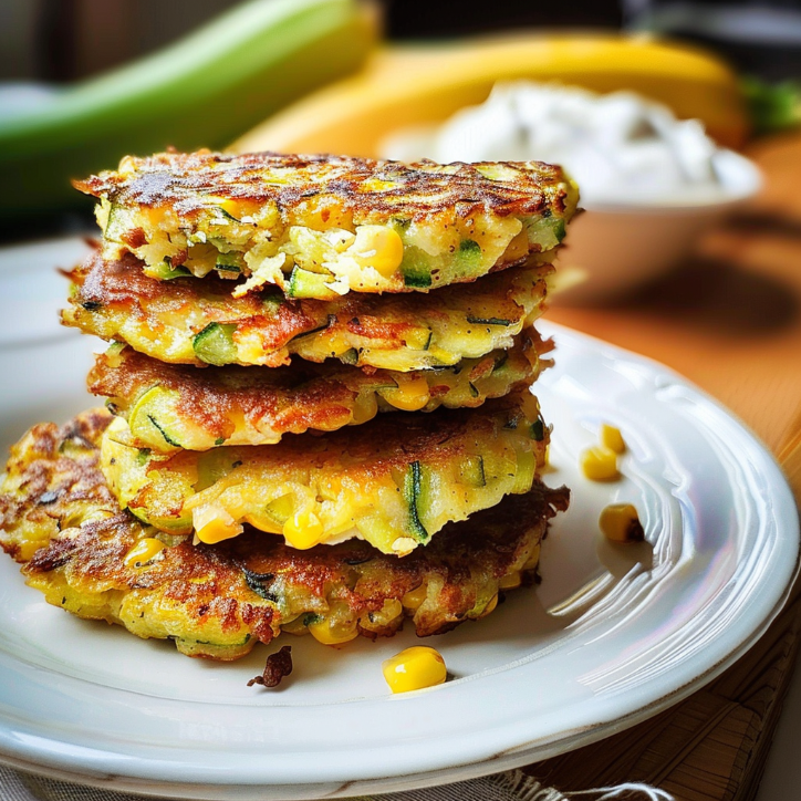 zucchini corn fritters