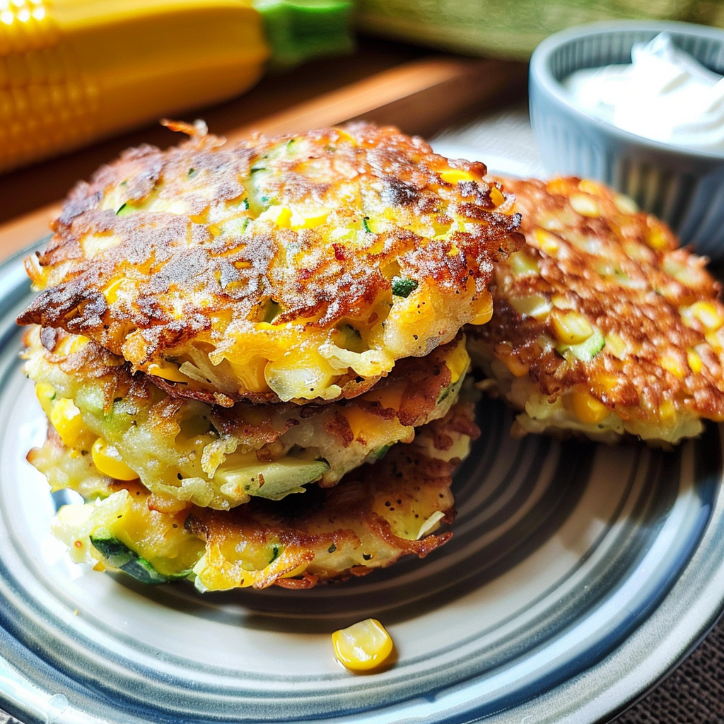 zucchini corn fritters